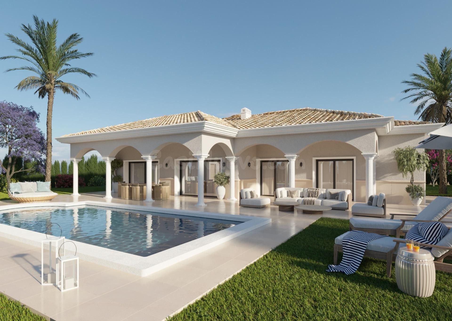 Villas de nueva construcción en amplias parcelas rústicas en