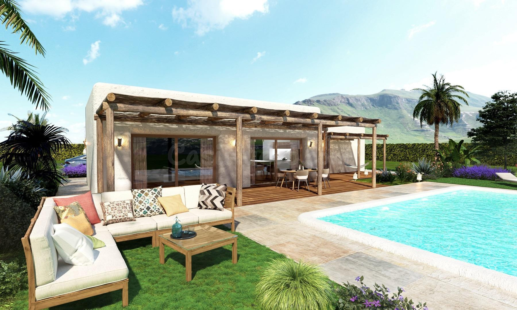 Villas de nueva construcción en amplias parcelas rústicas en