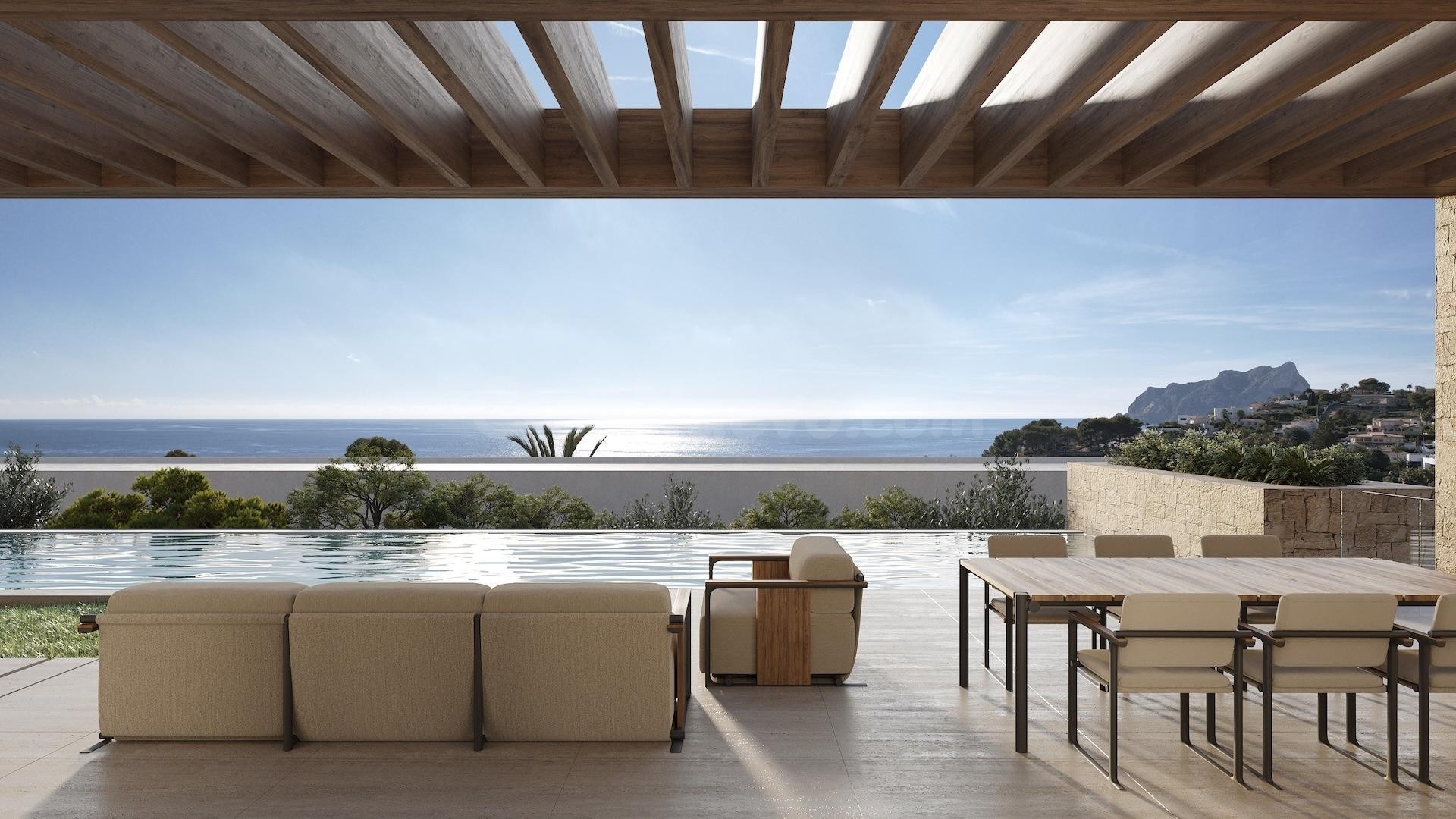 Villa contemporánea con vistas panorámicas al mar en La Fust - foto 2