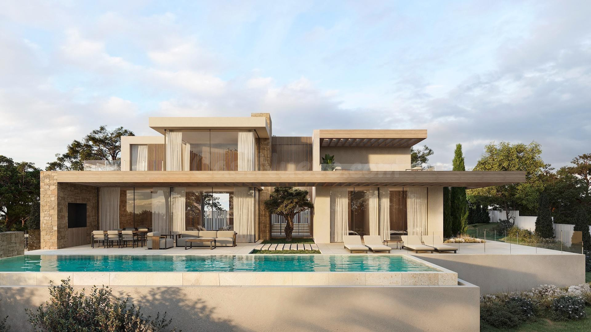 Villa contemporánea con vistas panorámicas al mar en La Fust - foto 3