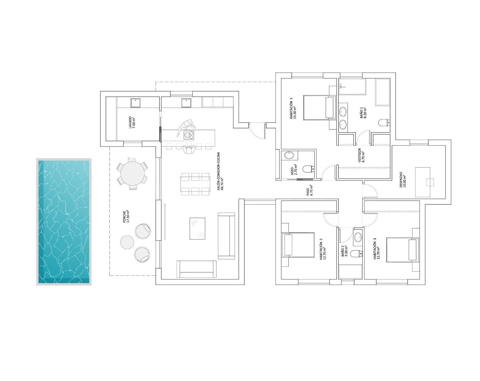VILLAS DE OBRA NUEVA CON PISCINA PRIVADA EN MONFORTE DEL CID - foto 5