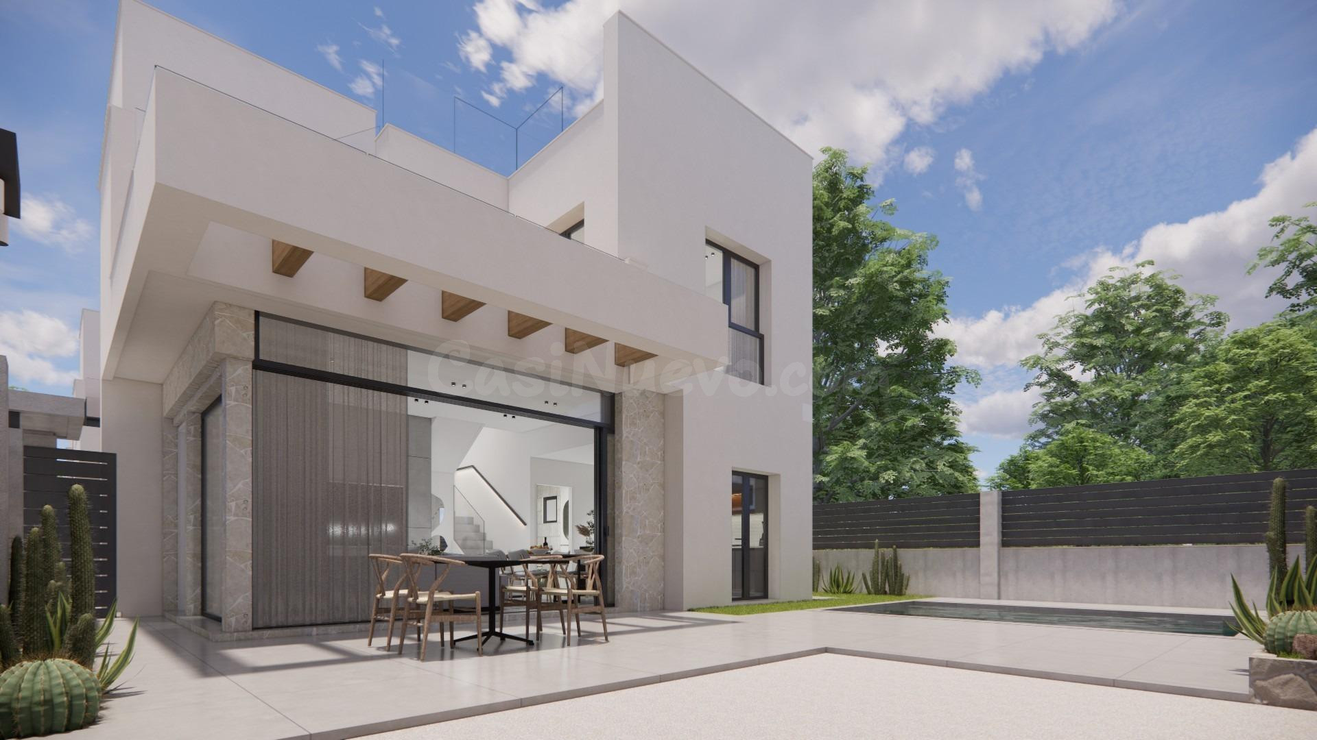 Modernas villas de nueva construcción en La Herrada Los Mont
