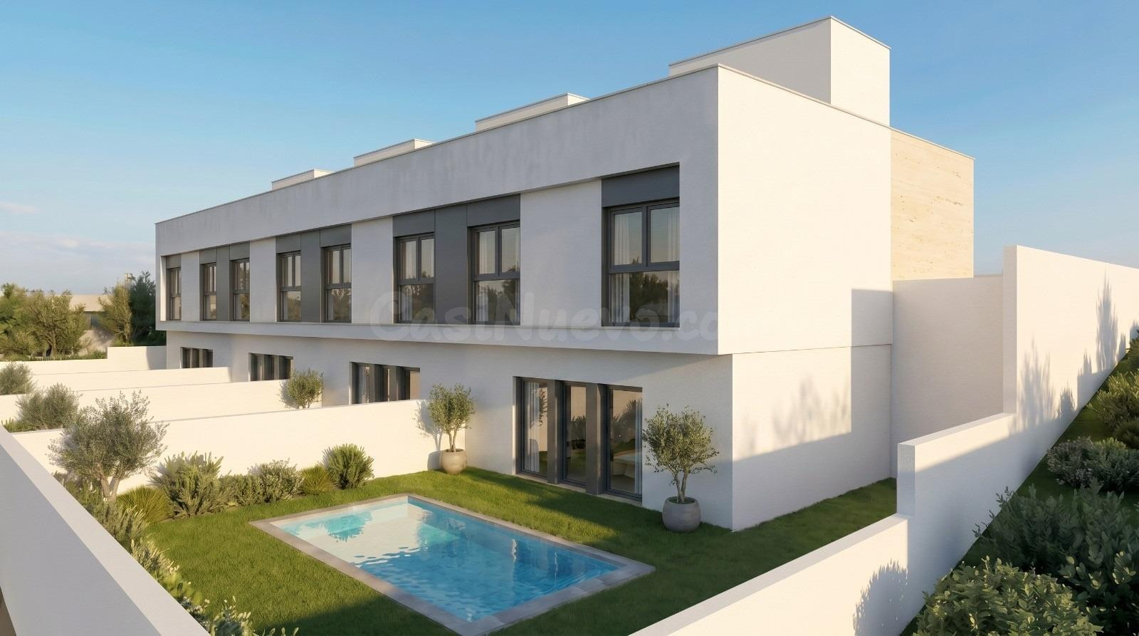 Promoción de 4 Villas adosadas y pareadas de nueva construcc