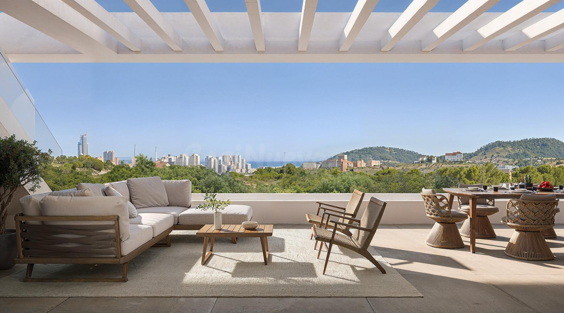 Apartamentos de nueva construcción con vistas al mar en Balc