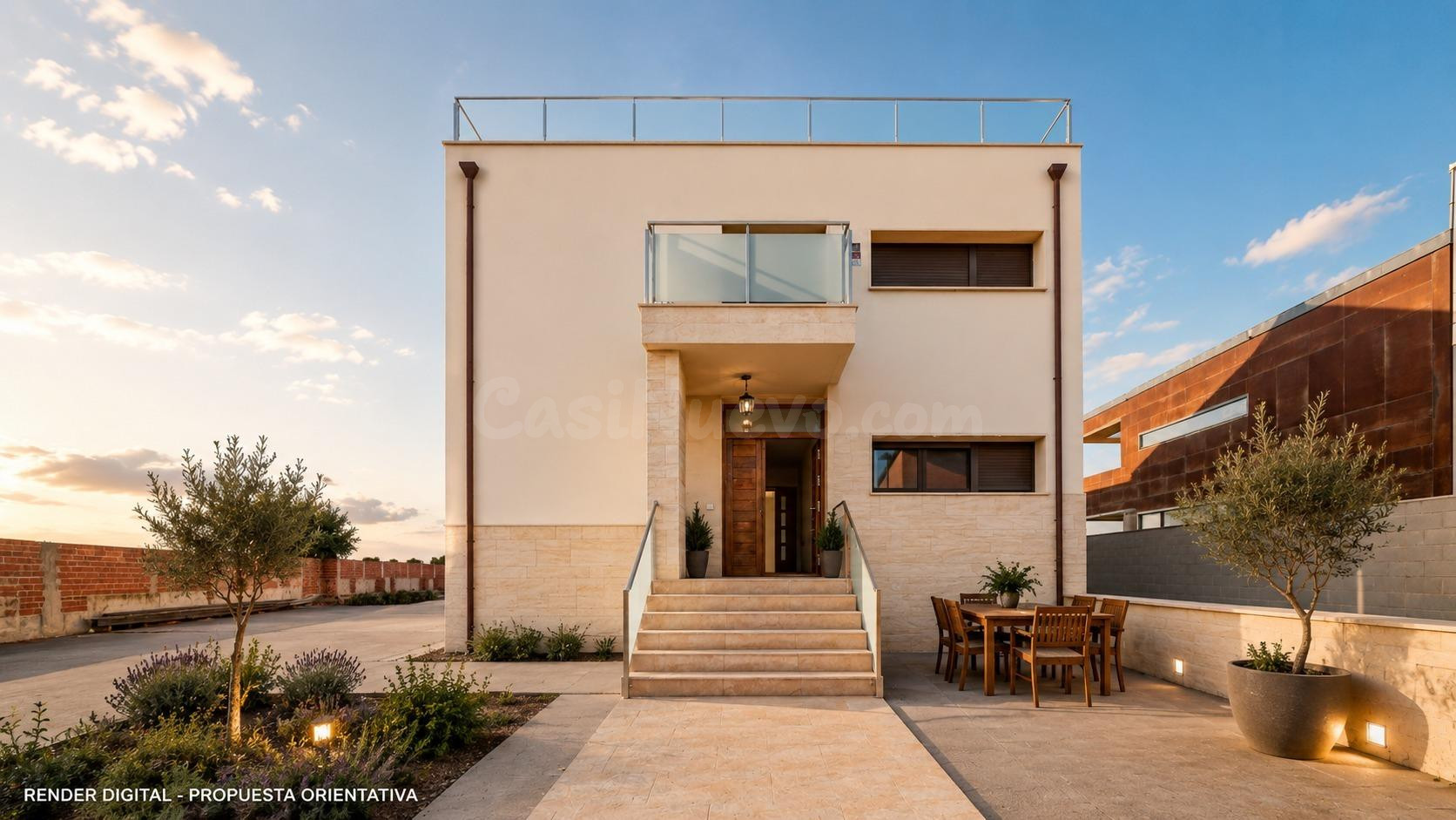 Chalet independiente de 364 m2 con parcela de 662 m2, piscin