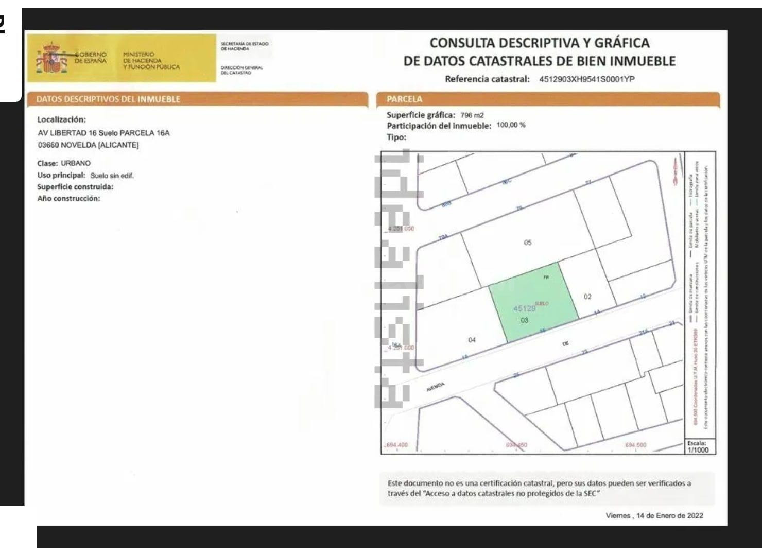 TERRENO URBANO EN VENTA EN NOVELDA - foto 3