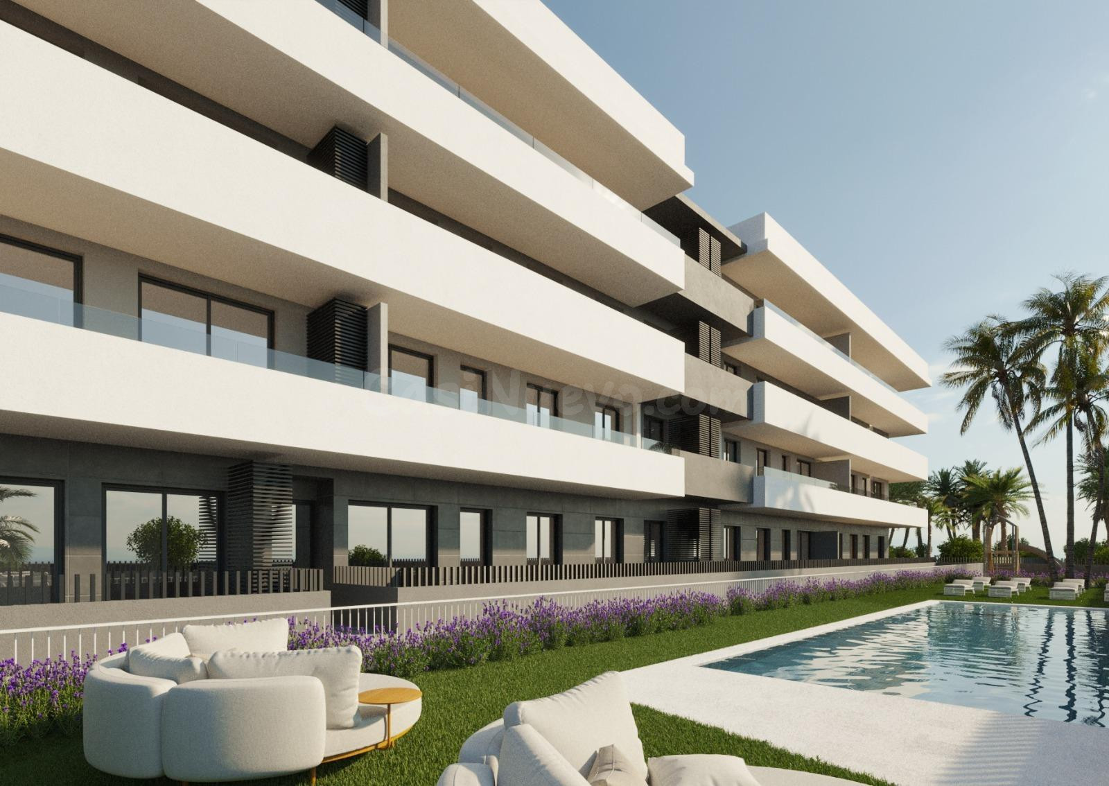 Promoción nueva en urbanización con piscina terraza y garaje - foto 2