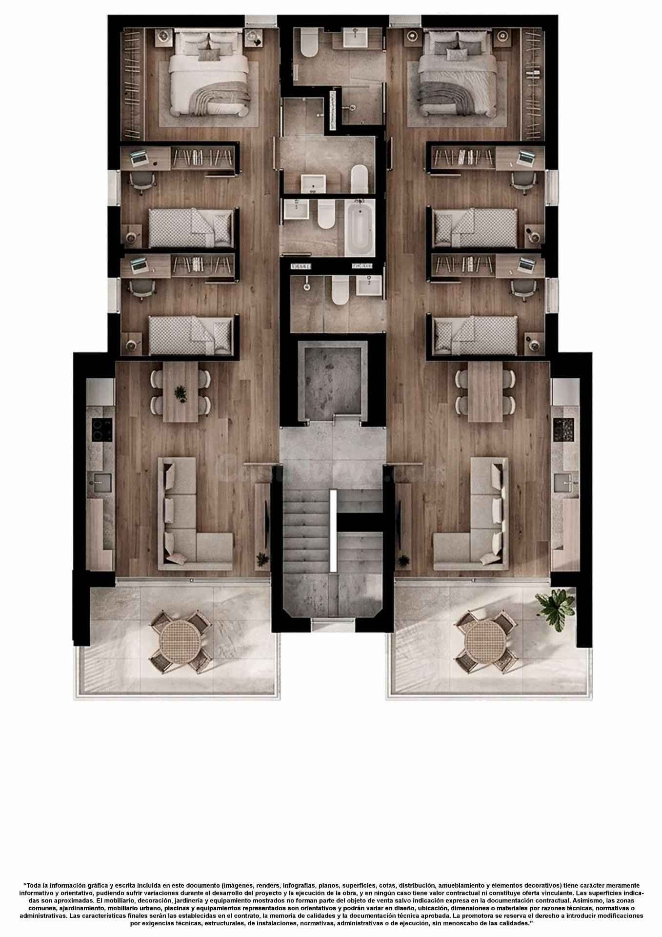 PISO CON TERRAZAS DE 11M Y PISCINA COMUNITARIA Y PARKING  !! - foto 3