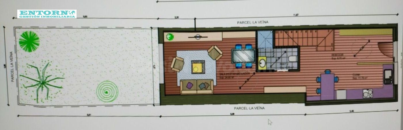 CASA EN EL CENTRO DE POLINYA CON JARDIN Y PARKING DE 60 M2