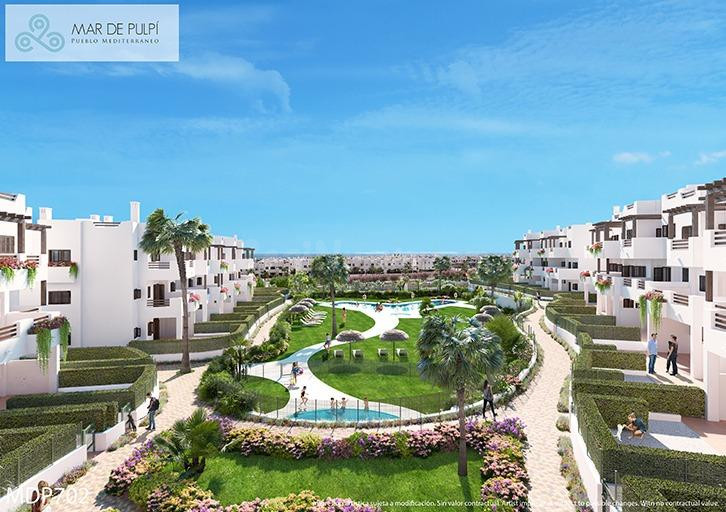 Bungalow de 3 dormitorios de obra nueva en Mar de Pulpi