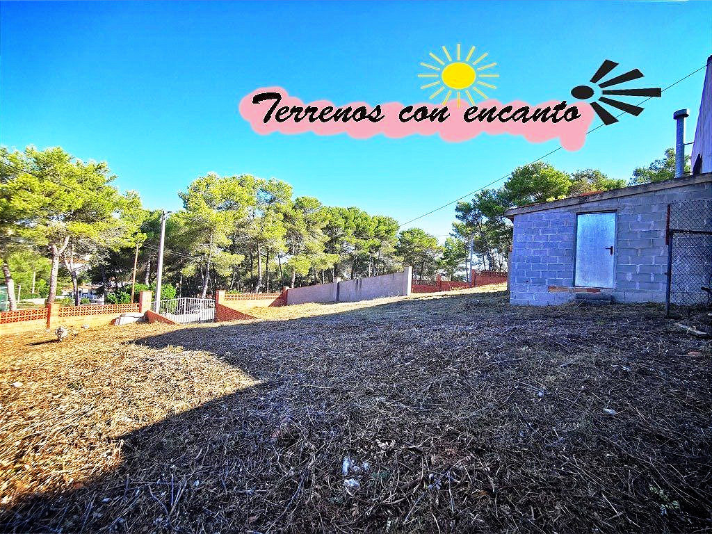 Con una construcción auxiliar, vallado y soleado.