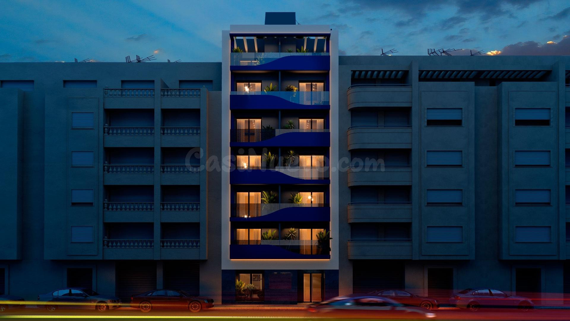 Apartamentos de Obra Nueva a 200 Metros del Mar en Torreviej