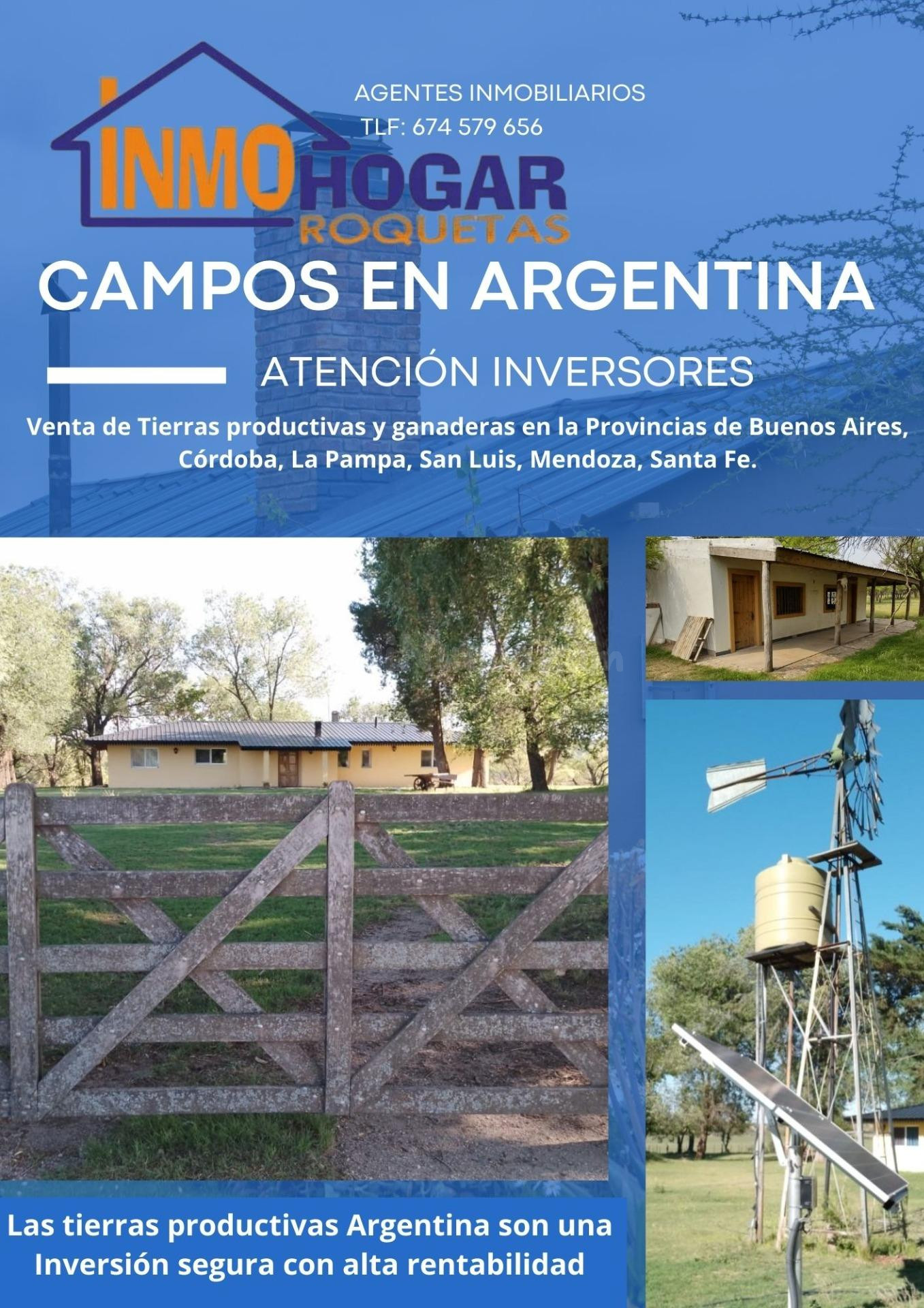 CAMPOS EN ARGENTINA ESPECIAL INVERSORES
