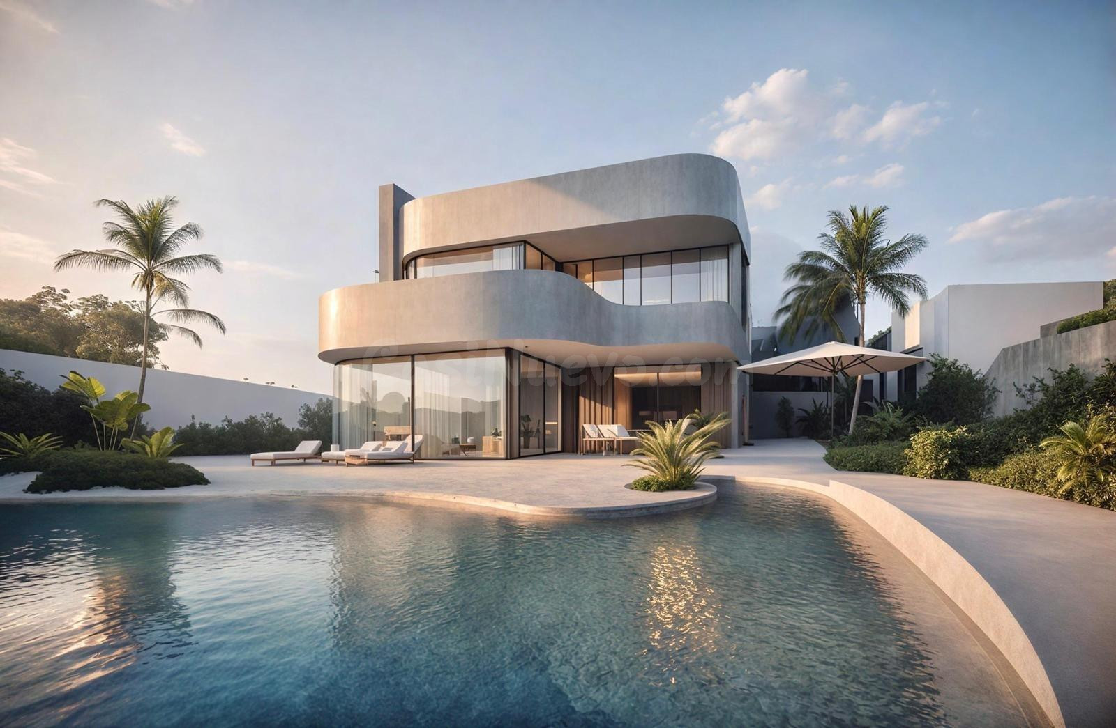 Villas independientes con piscina privada en Roldán, Torre-P