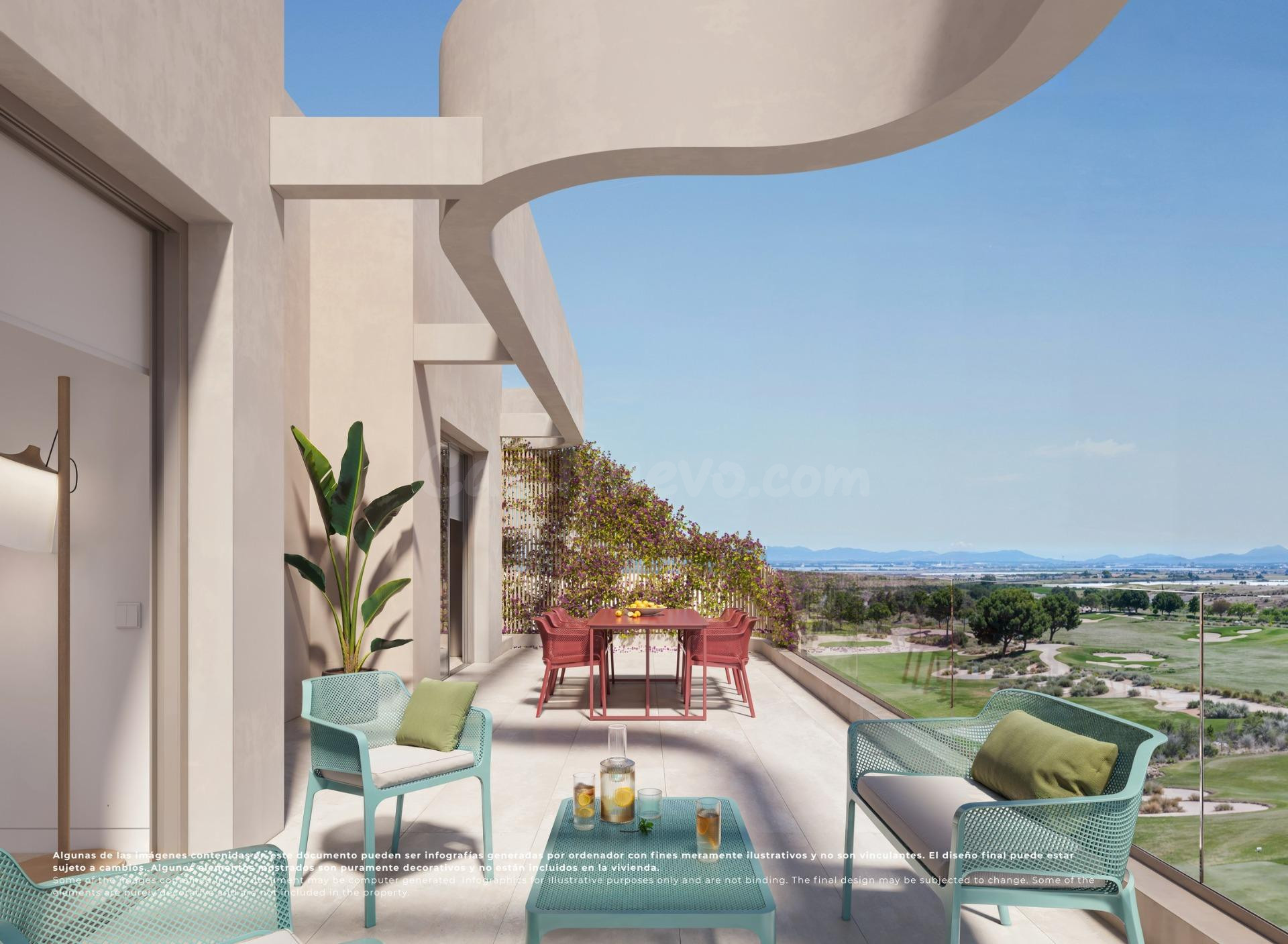 Apartamentos de lujo en primera línea de golf en El Valle Go - foto 2
