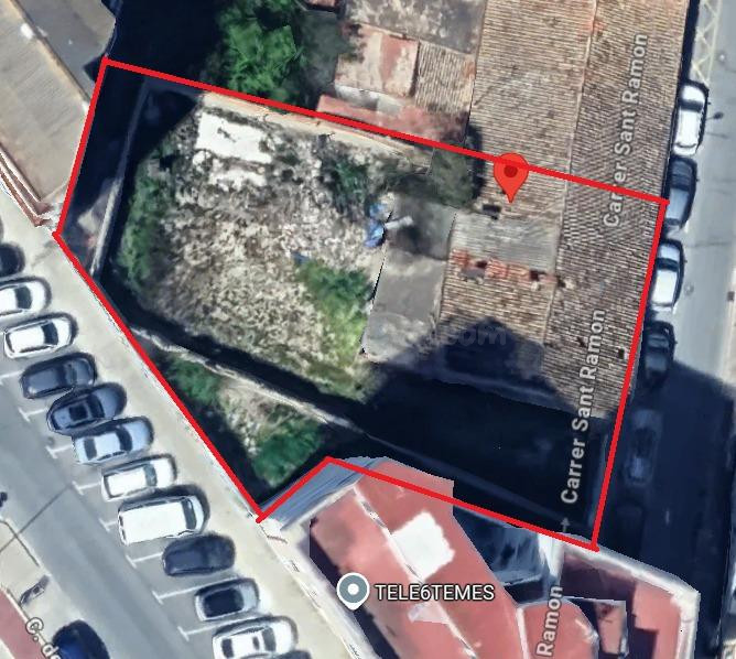 Solar urbano de 187 m2 en la calle San Ramón 42 de Gandia