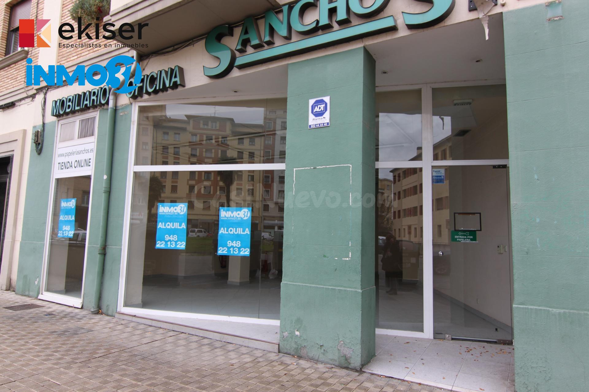 EKISER ALQUILA LOCAL EN EL II ENSANCHE DE PAMPLONA