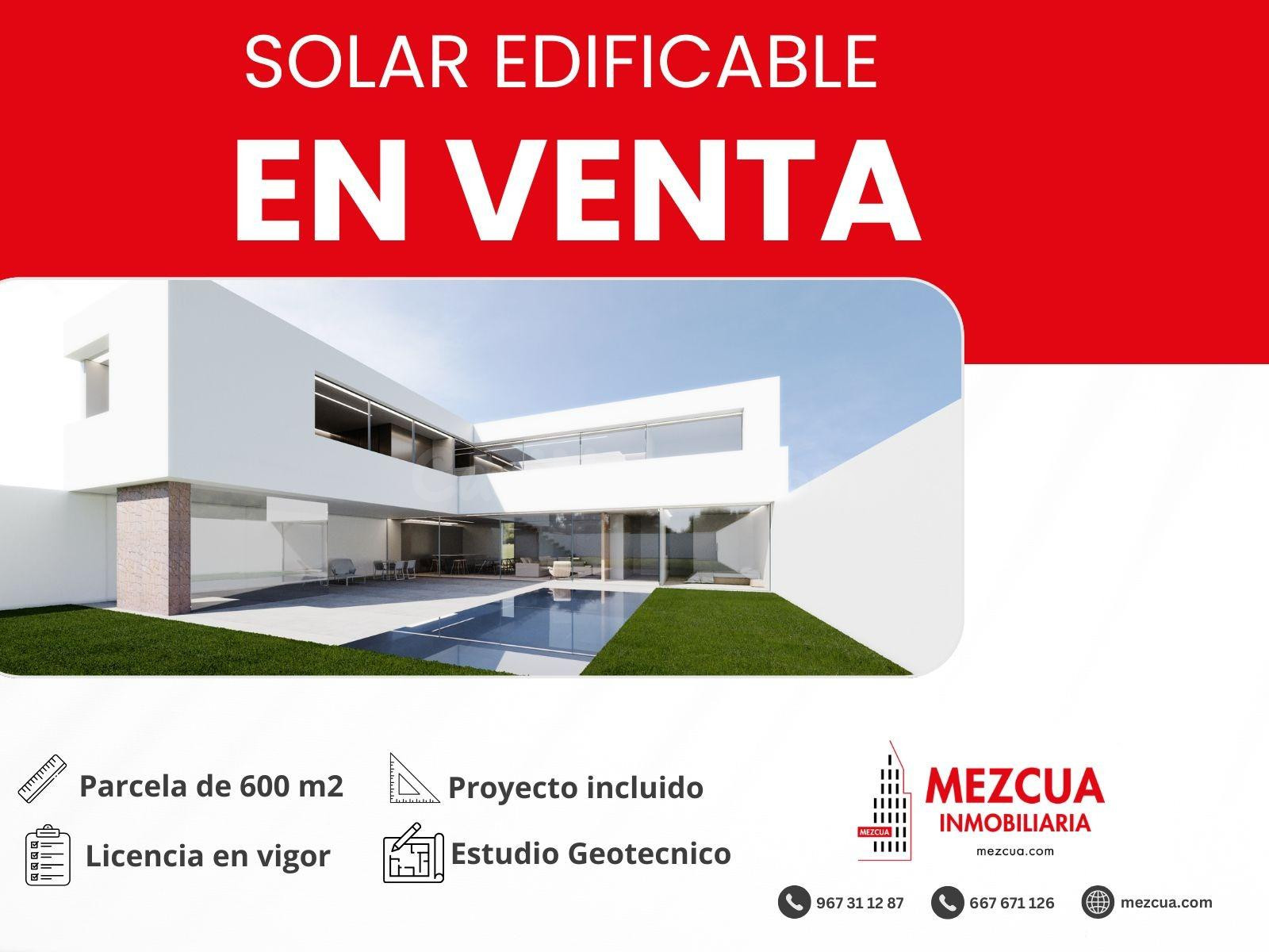 Parcela urbana de 600 m2 con proyecto y licencia para vivien