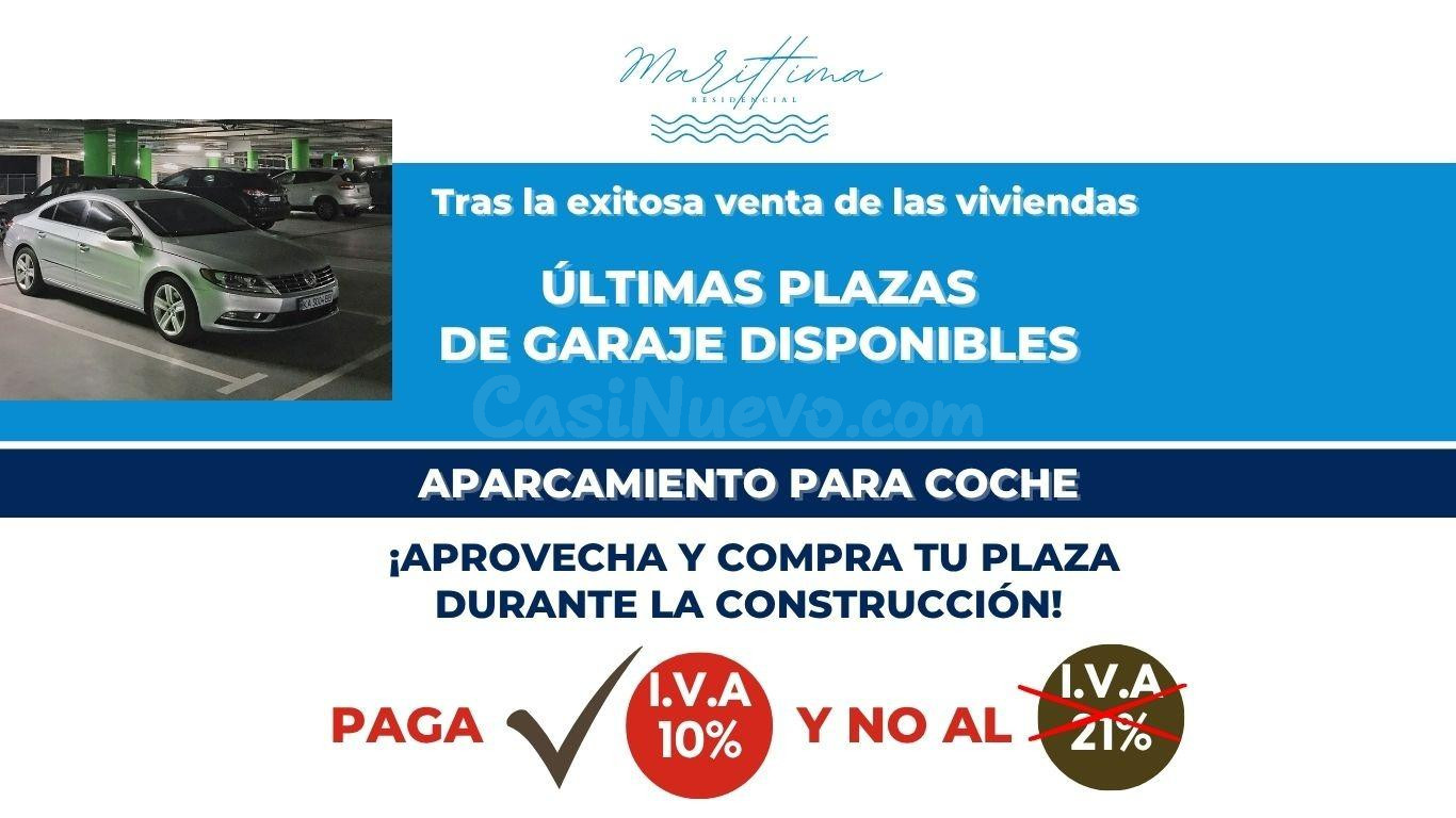 PLAZAS DE GARAJE DISPONIBLES EN EXCLUSIVO RESIDENCIAL EN LA 