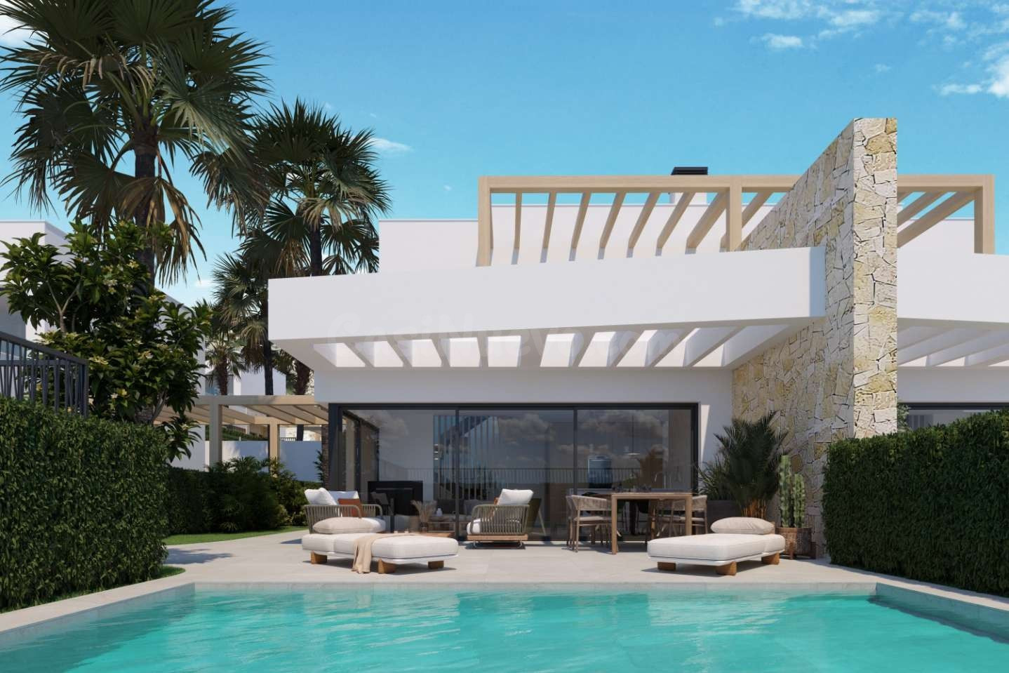 Villa de lujo pareada con parcela y piscina privada y vistas - foto 4