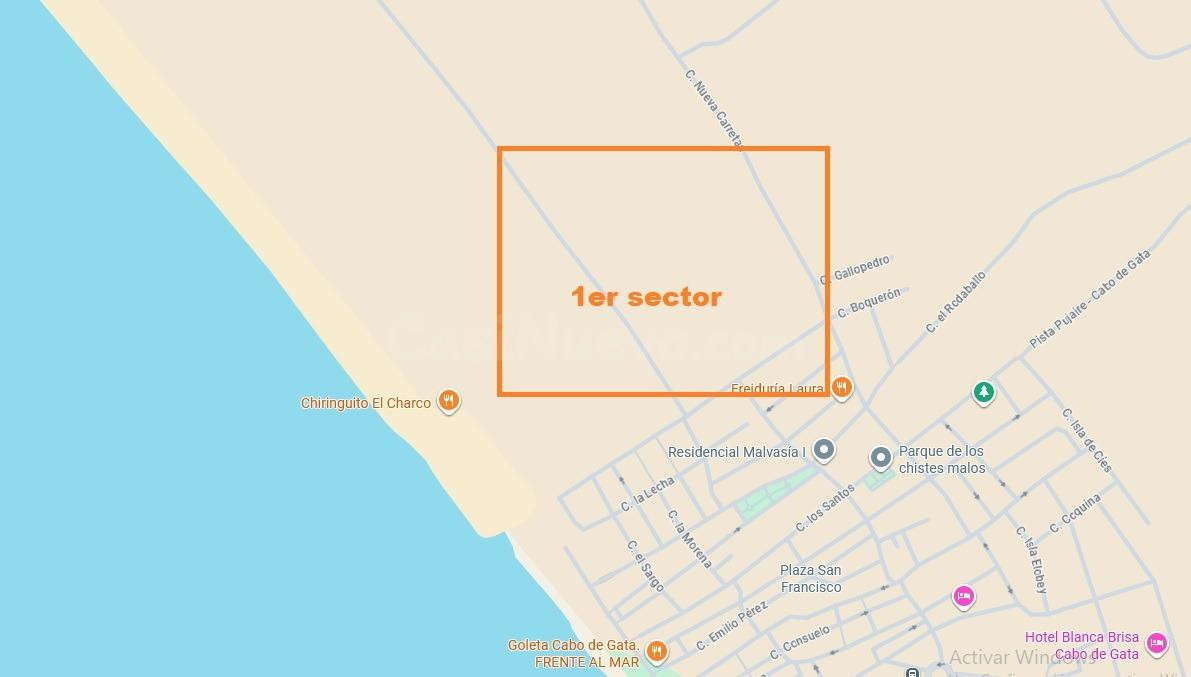 Terreno urbano en venta - Primera linea de playa de san miguel de cabo de gata - foto 2
