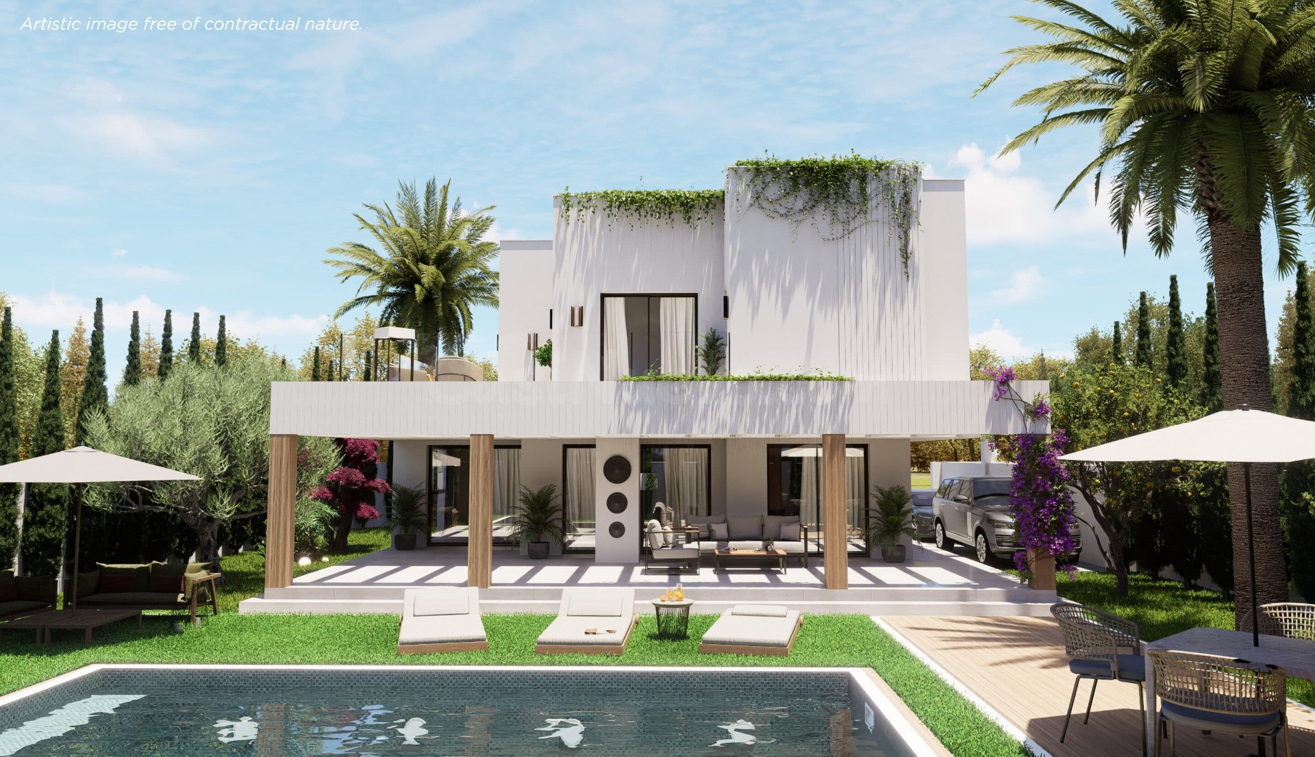 Villa Mod.Valentina 3 Dormitorios y 3 Baños con piscina