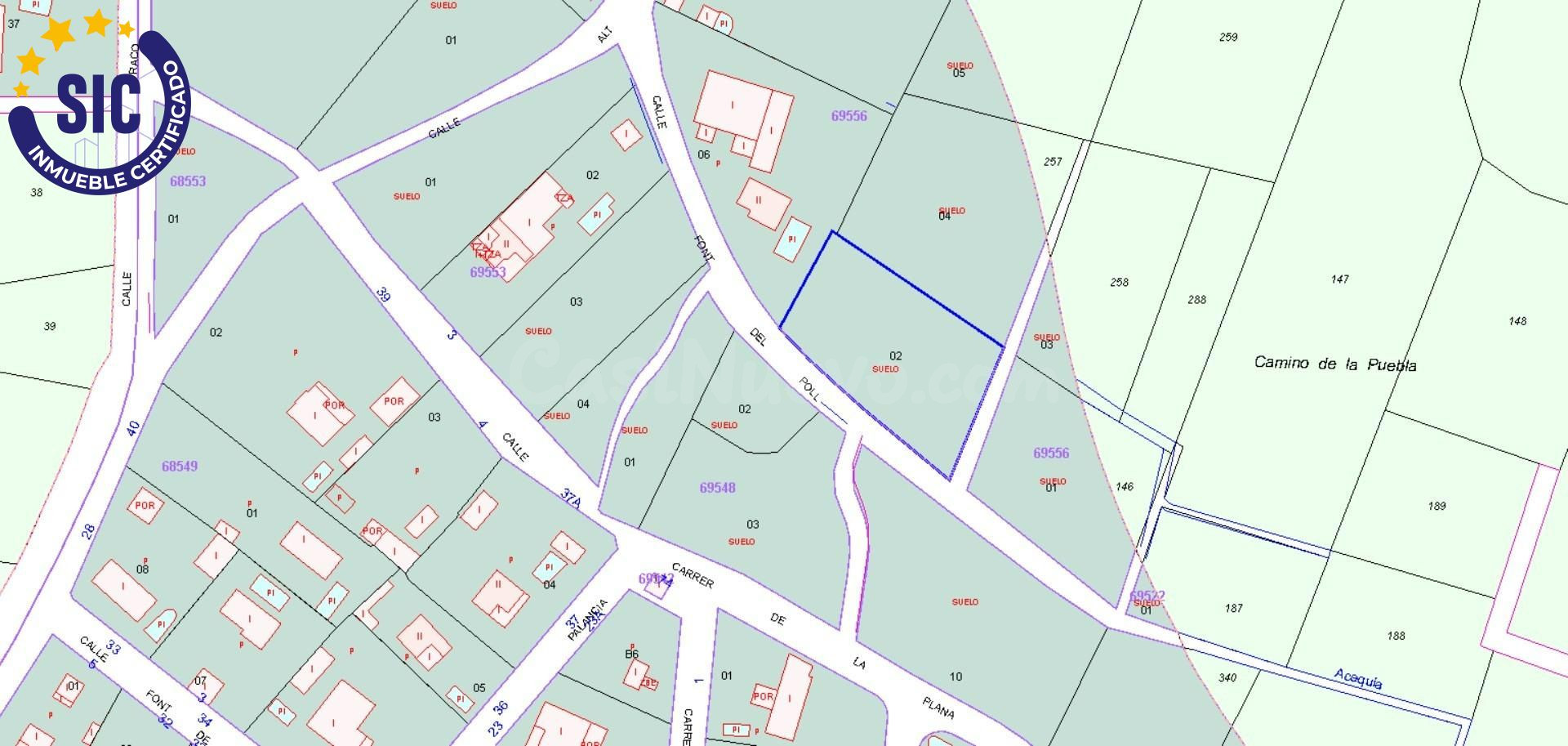 EN VENTA PARCELA URBANA DE 1.392 m2 EN BÉTERA