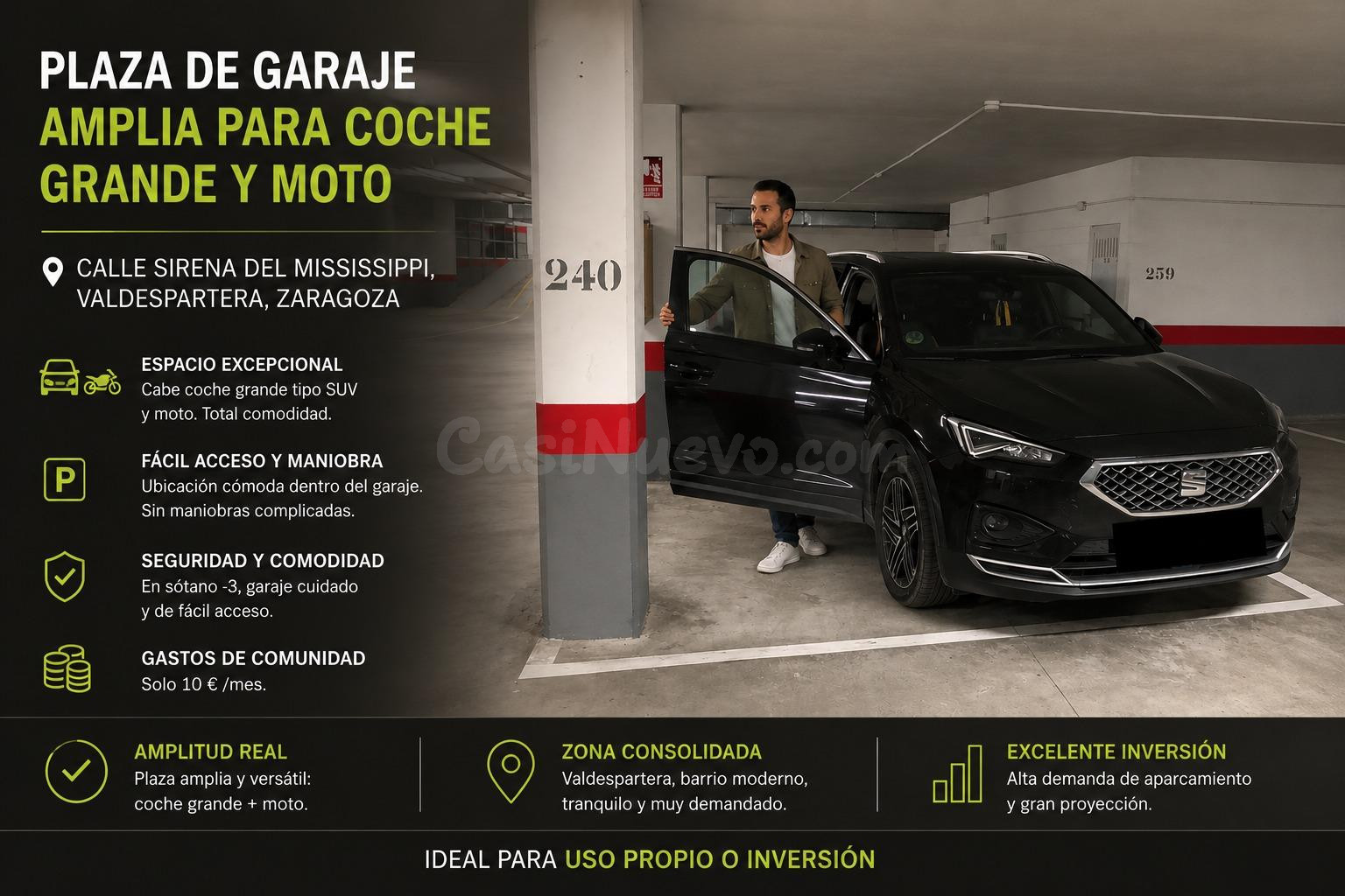 Garaje 25m² en venta - Valdespartera