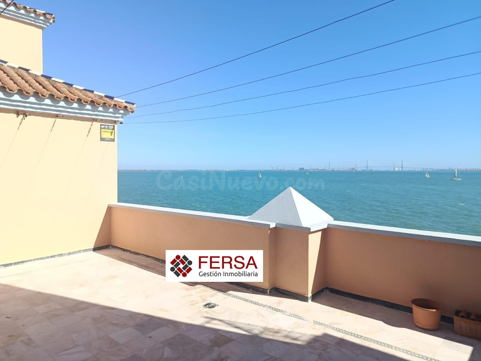 ALQUILER ANUAL APARTAMENTO CON 30 M2 DE TERRAZA -FERSA INMOBILIARIA COMERCIALIZA EN EXCLUSIVA ATICO FRONTAL AL MAR EN PUERTO SHERRY - foto 2
