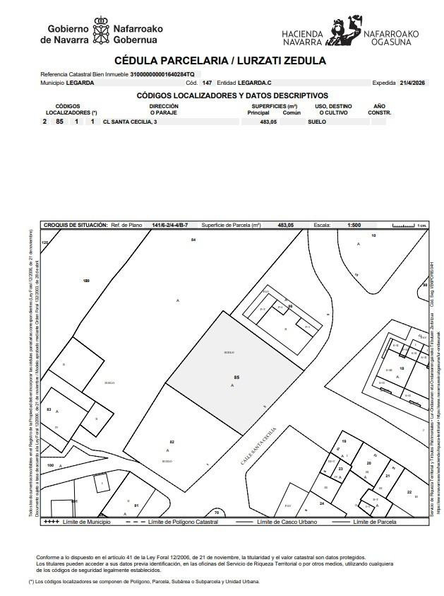 Venta de parcela en Legaria - foto 4