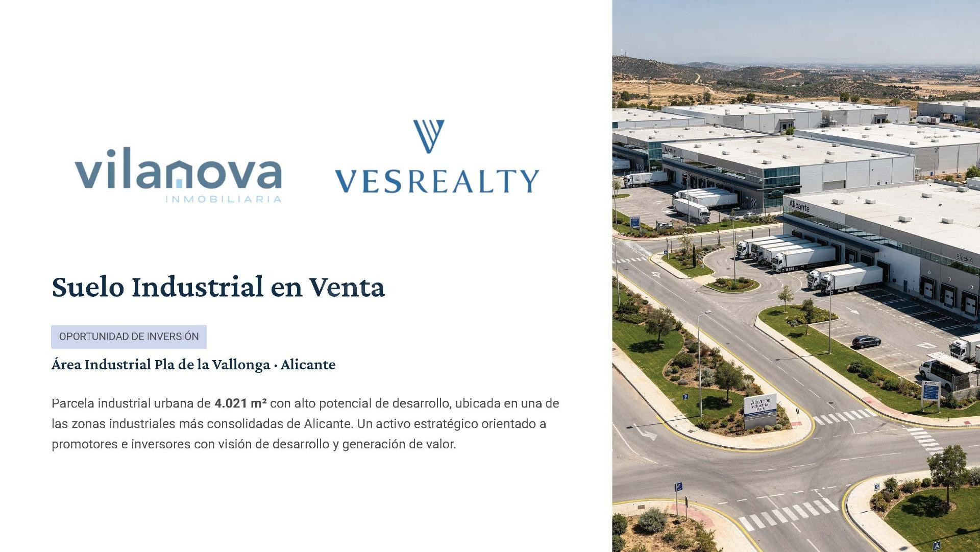 Parcela Industrial de 4.021 m2 | 6.434 m2 edificables | Pla 