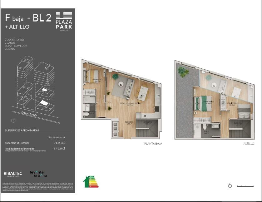 Dúplex obra nueva Plaza Park