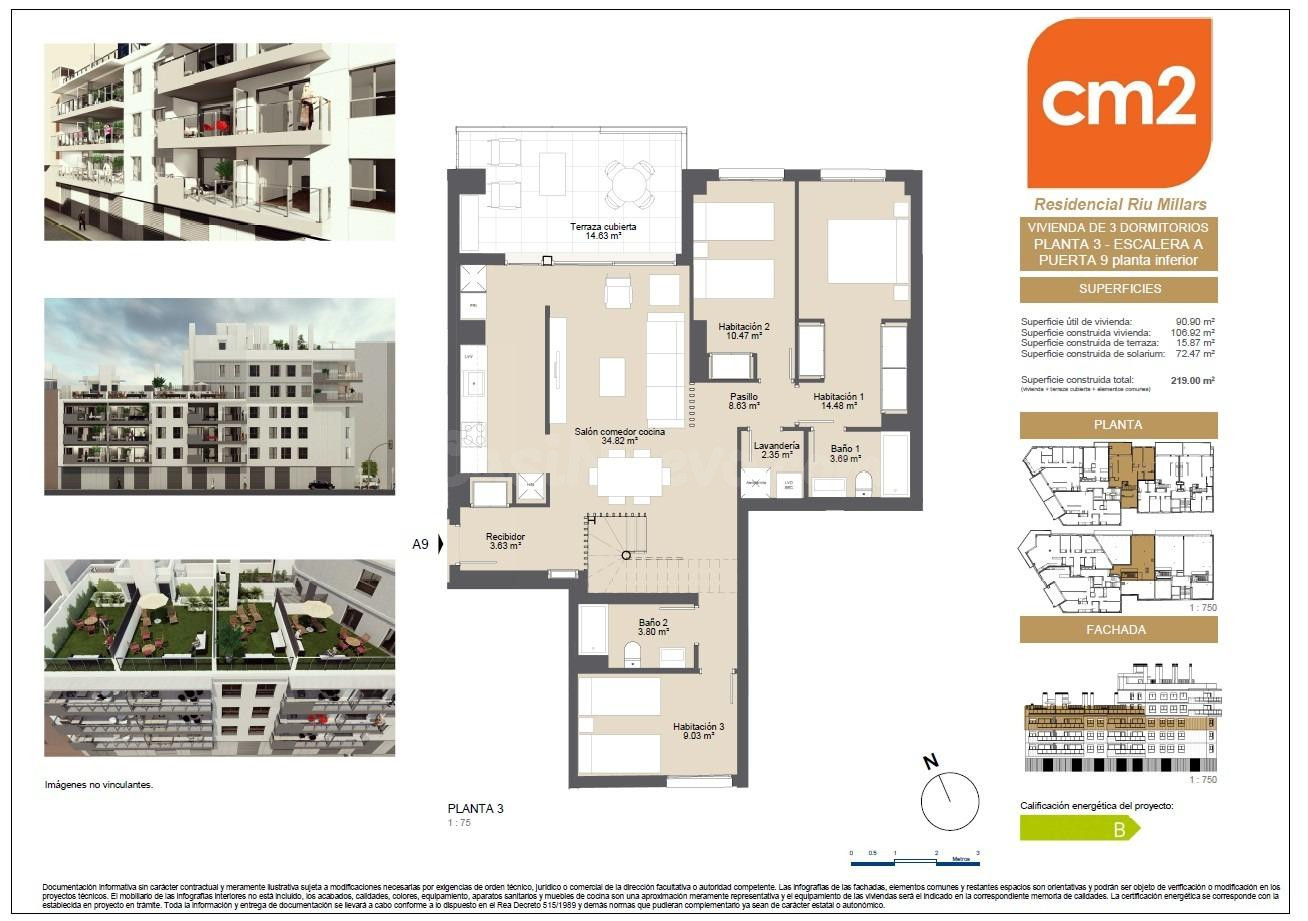 Dúplex 3 habitaciones 107m² en venta - Hospital Provincial