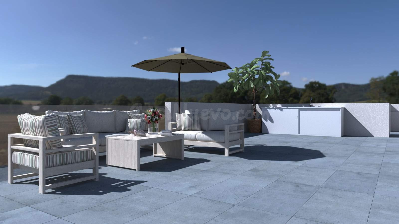 VILLA DE OBRA NUEVA CON 3 DORMITORIOS,2 BAÑOS, SOLÁRIUM Y PI - foto 2
