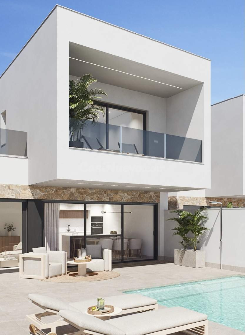 VILLA DE OBRA NUEVA CON 3 DORMITORIOS, 3 BAÑOS, PISCINA PRIV - foto 3