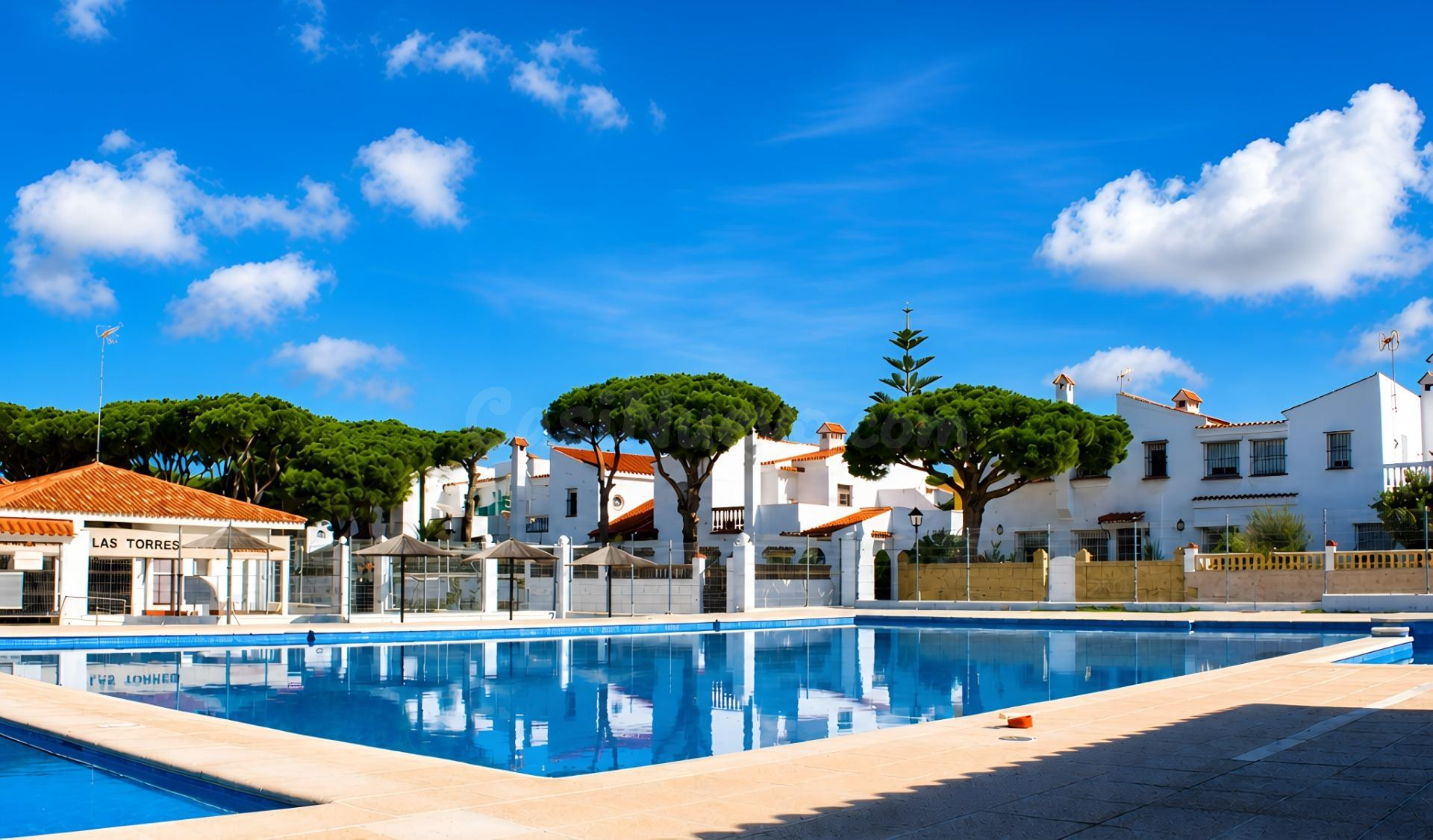 INCREIBLE VIVIENDA CON 4 DORMITORIOS EN LA BARROSA EN URBANIZACIÓN CON PISCINA