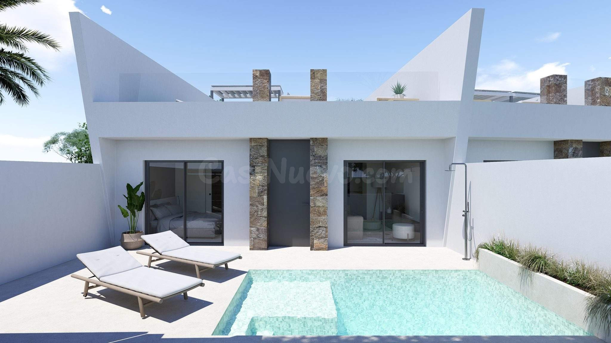 VILLA DE OBRA NUEVA, CON 2 habitaciones Y 2 BAÑOS, SOLARIUM  - foto 3