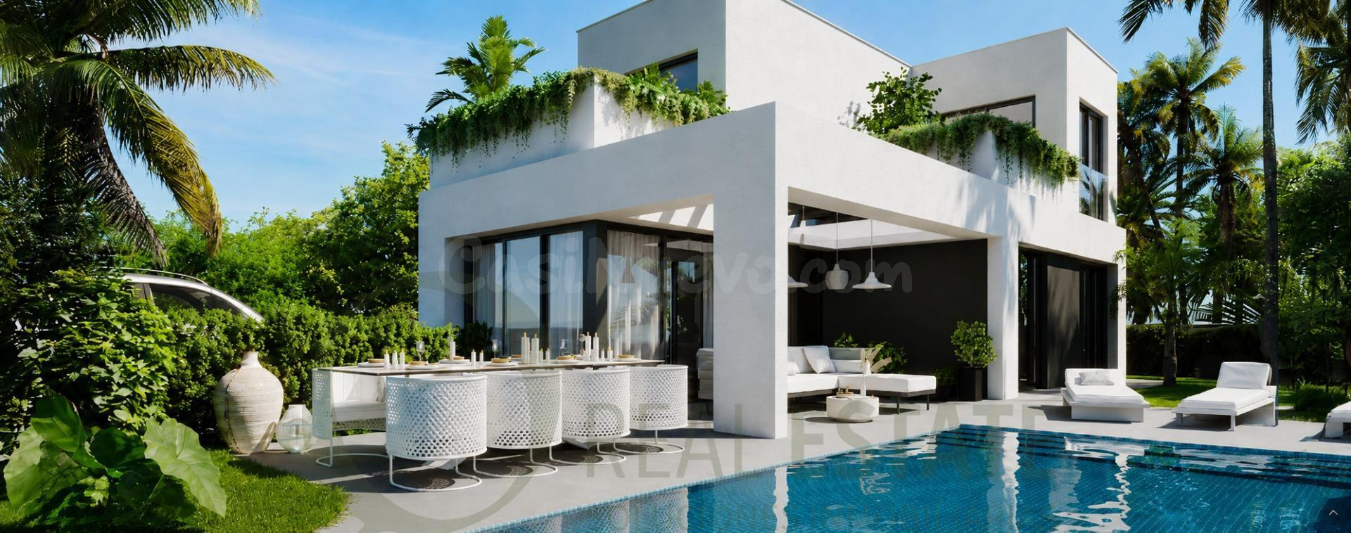 Villa independiente de 4 dormitorios con piscina, jardín pri - foto 3