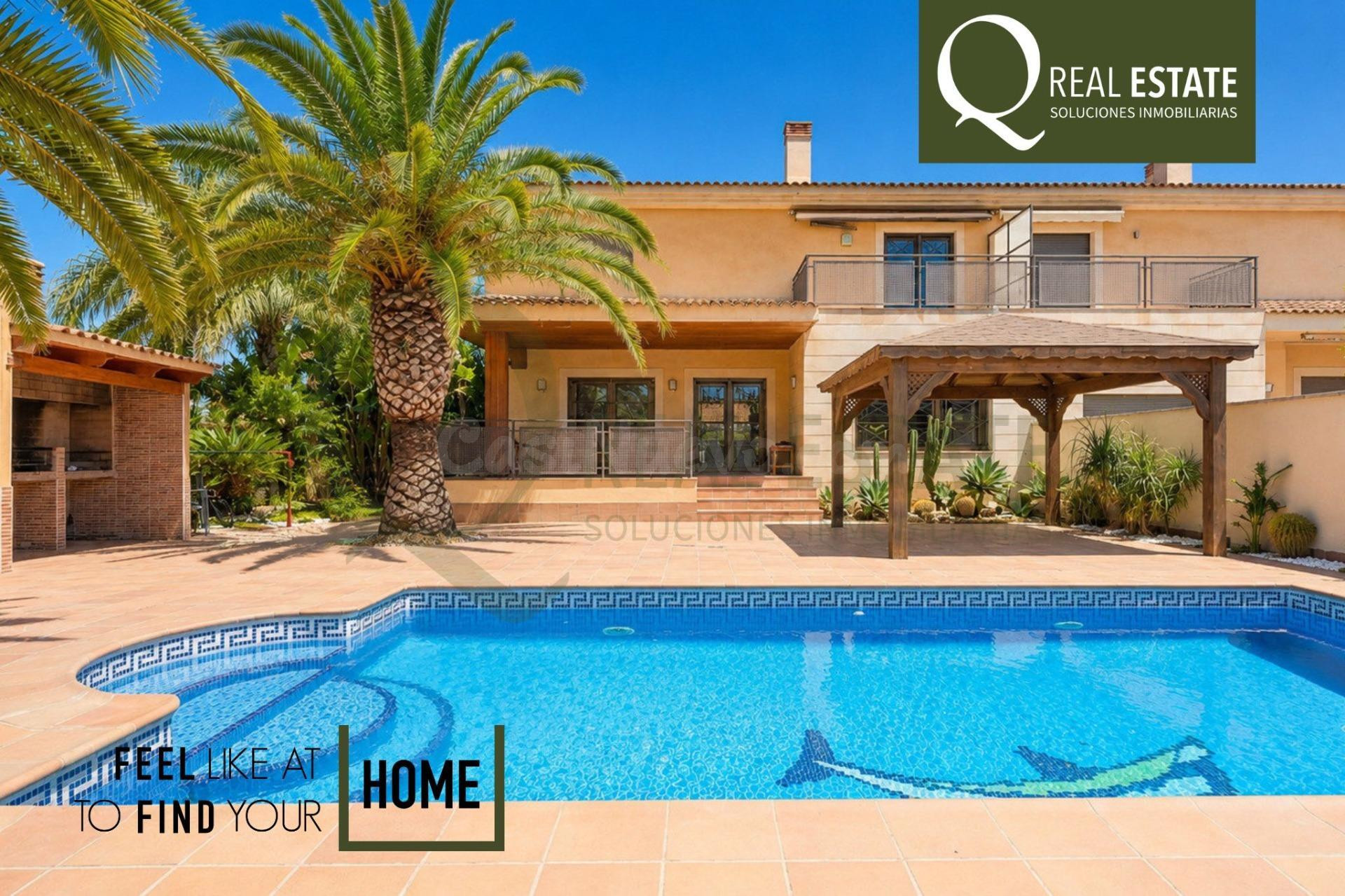 Chalet con piscina y parcela en Las Paulinas (Mutxamel), junto British School y cerca de Playa San Juan.