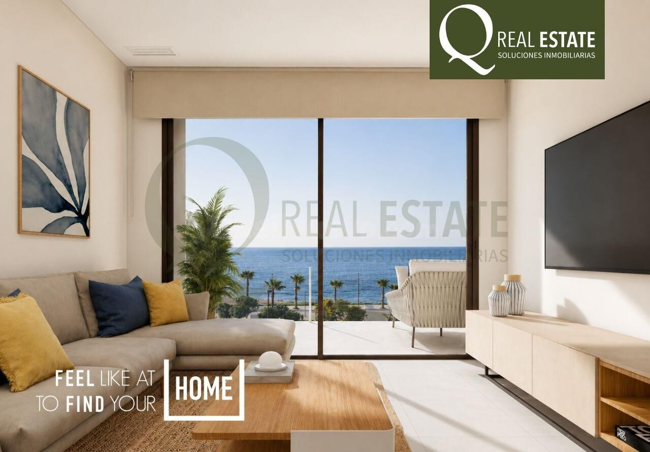 Vivienda de 1 dormitorio en Playa Mallaeta, Villajoyosa, frente al mar y con terraza.