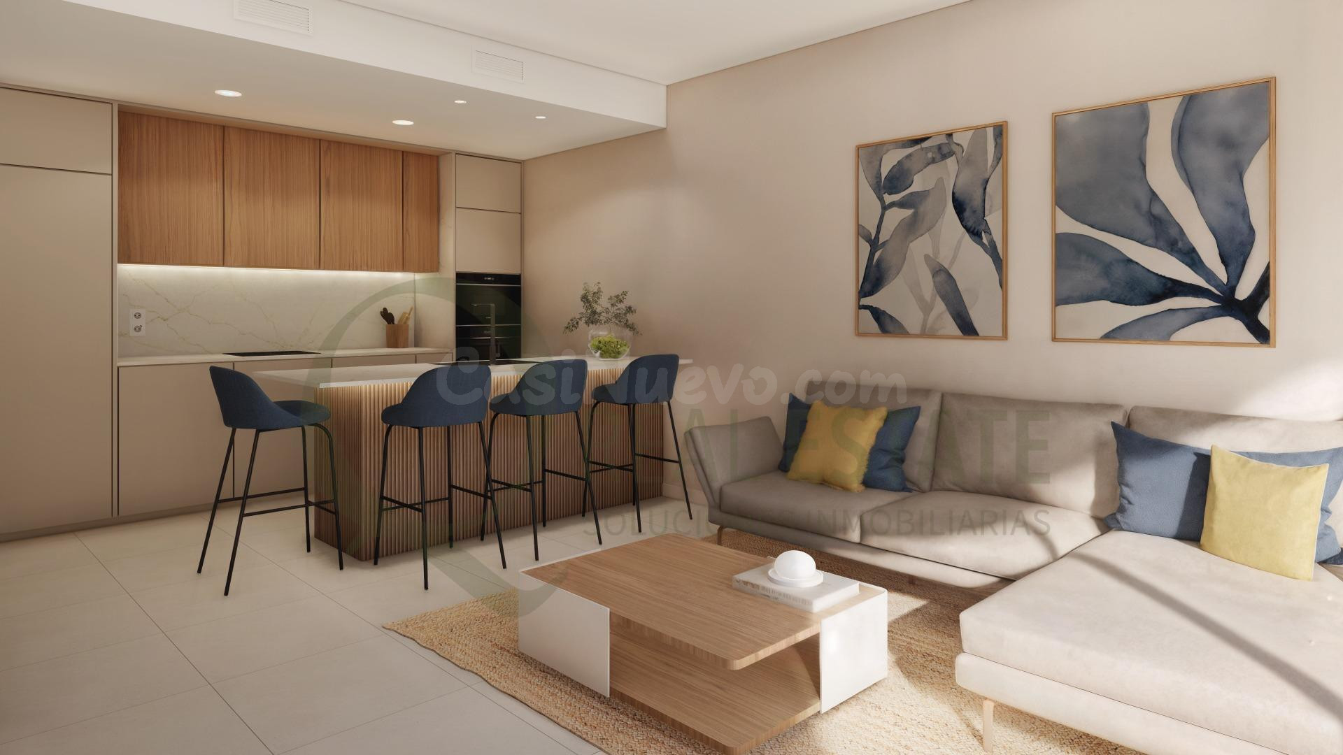 Vivienda nueva de 2 dormitorios en Playa Mallaeta, Villajoyo - foto 2