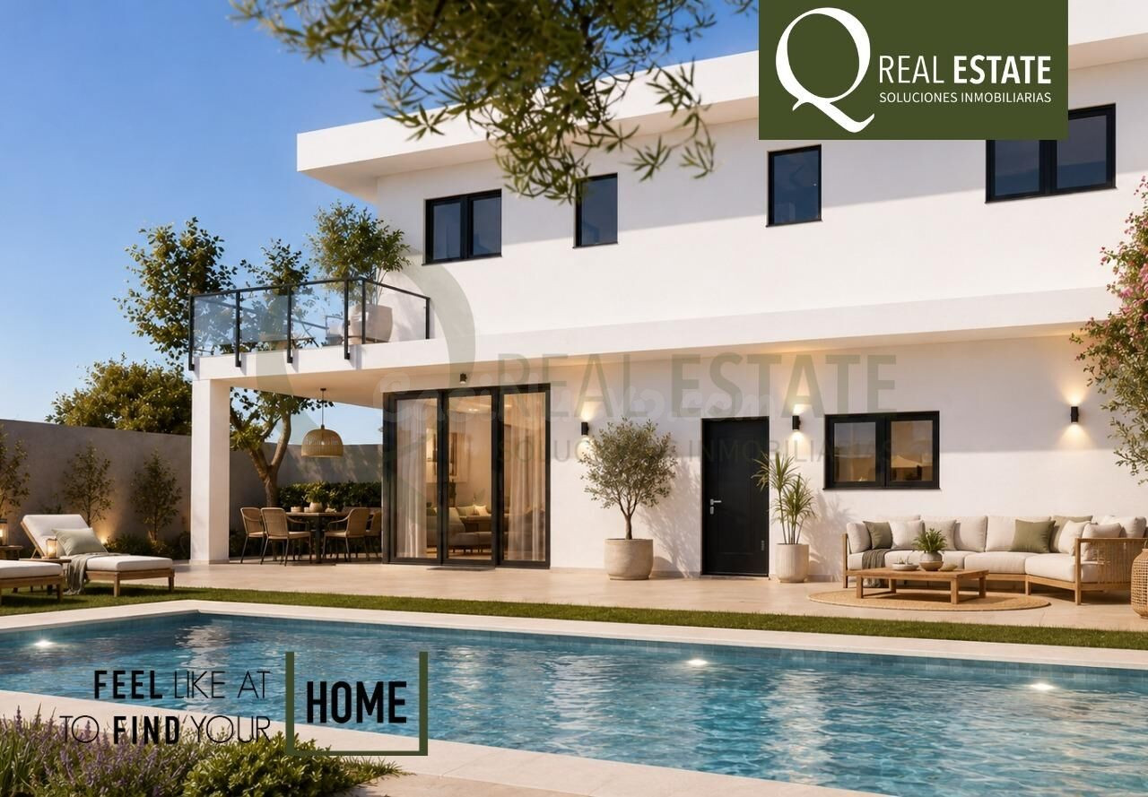 Chalet independiente en Santa Pola con Piscina privada, Jard