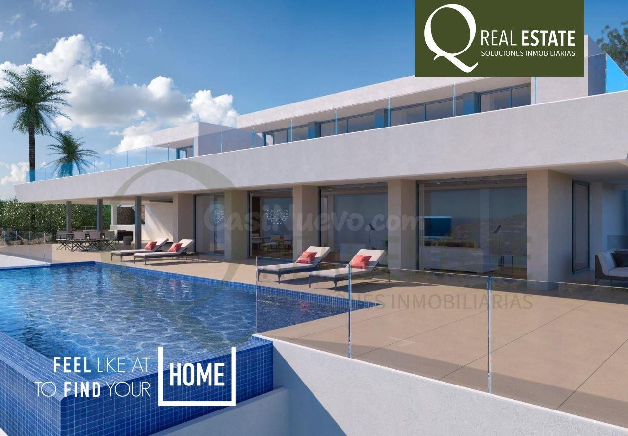 Villa de lujo en Calpe con vistas al mar, gran parcela y 571 m2 de terrazas