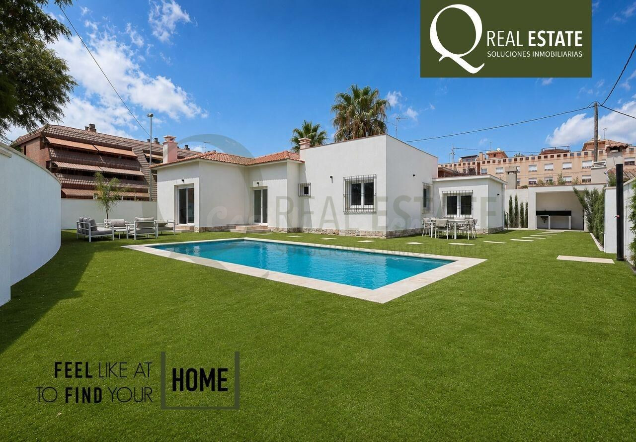 Chalet independiente con piscina privada, 4 dormitorios y ex