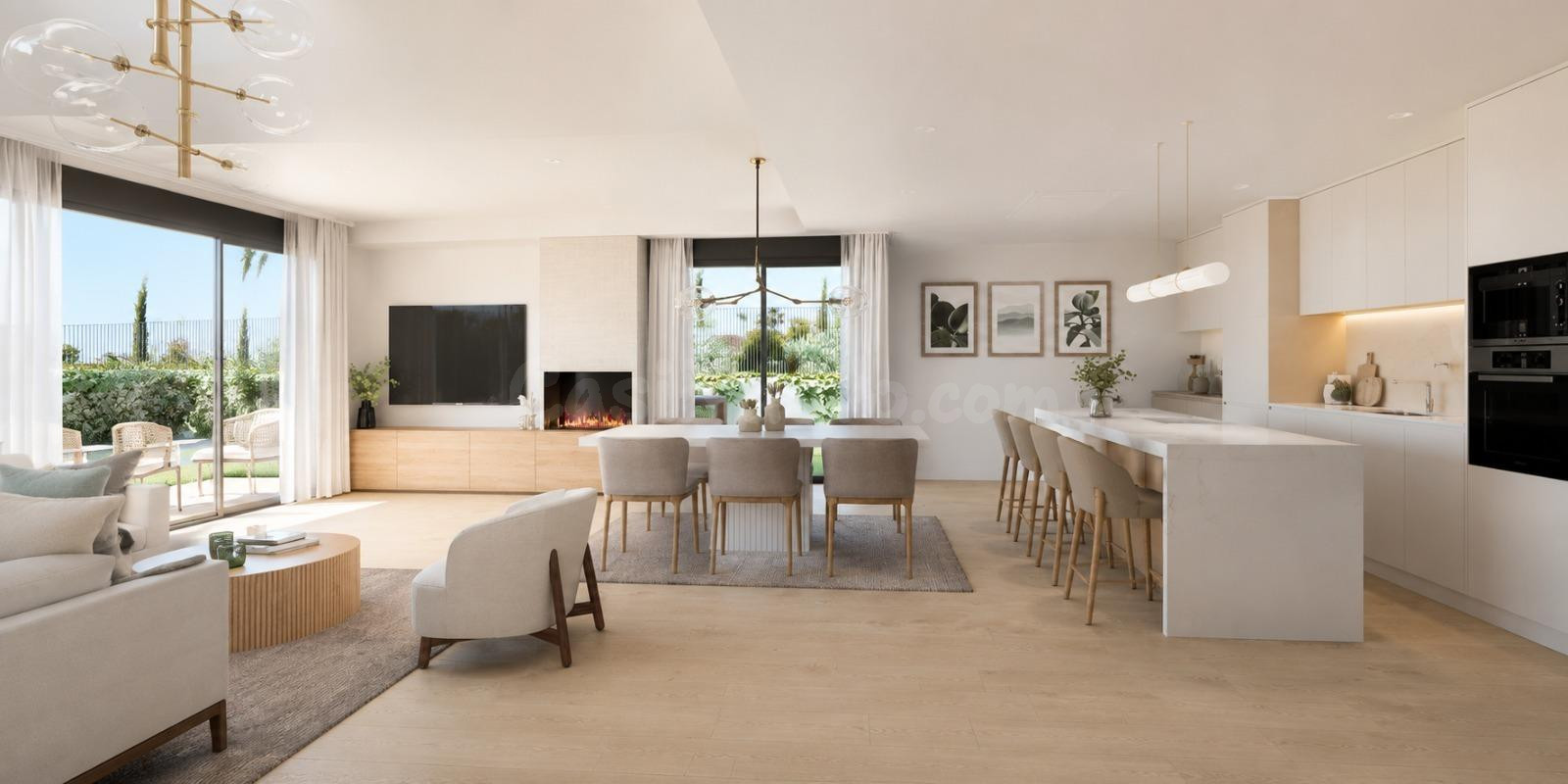 Chalet pareado de obra nueva junto al Mediterráneo en Cabo d - foto 4