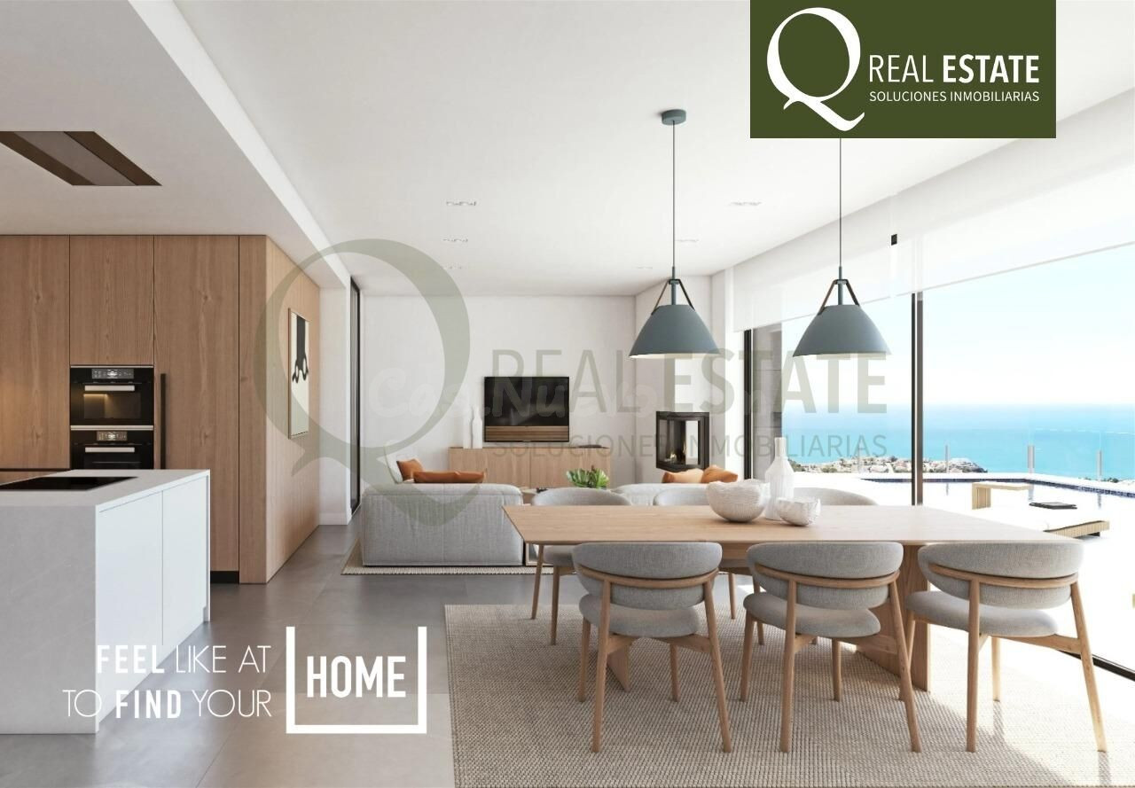 Villa de lujo en Cumbre del Sol diseñada para vivir frente al Mediterráneo con piscina infinity
