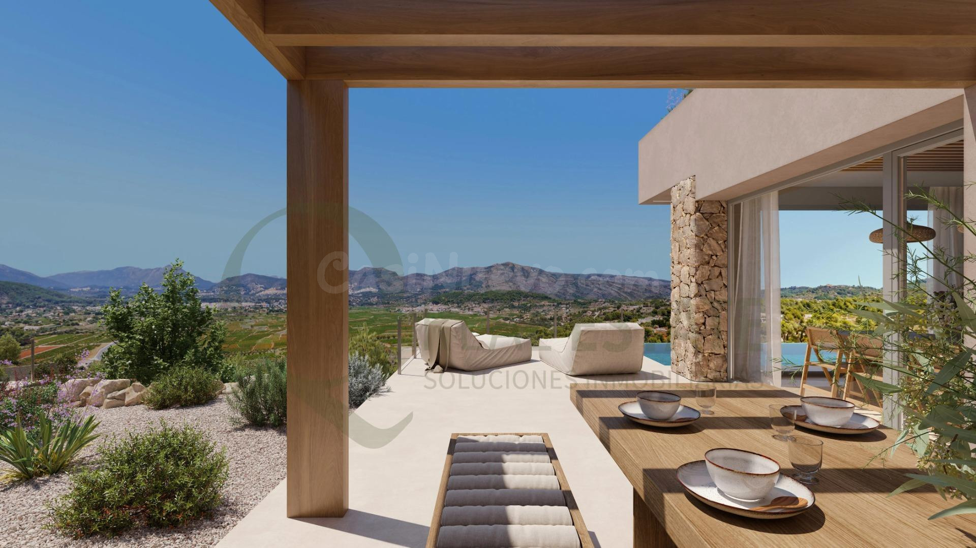 Villa en Llíber con piscina privada y vistas a la Vall de Po - foto 3