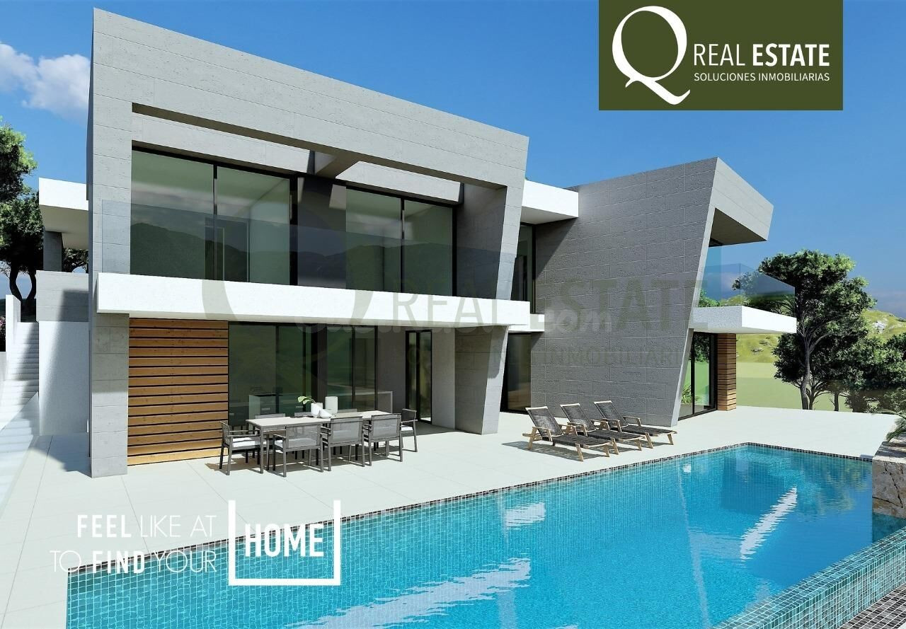 Villa en Cumbre del Sol con espectaculares vistas al mar y piscina privada