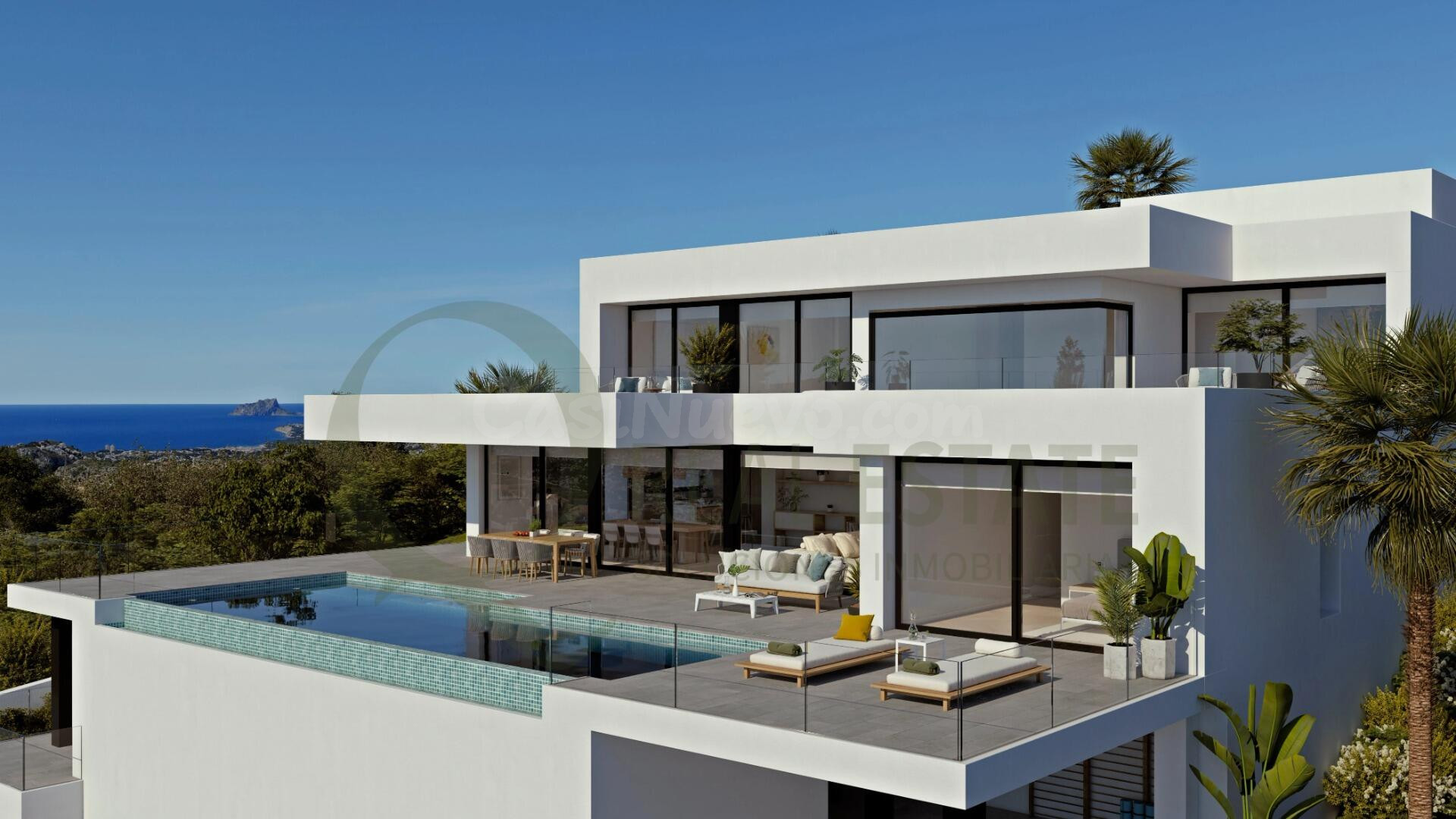 Villa La Isla en Cumbre del Sol con vistas infinitas al Medi - foto 2