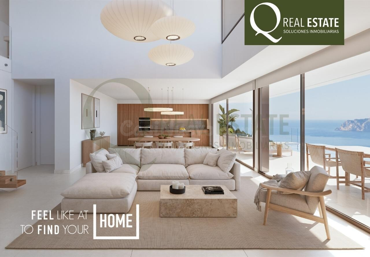 Villa en Cumbre del Sol con piscina infinity y vistas panorámicas al mar